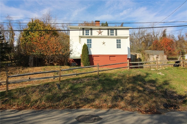 view of back of property