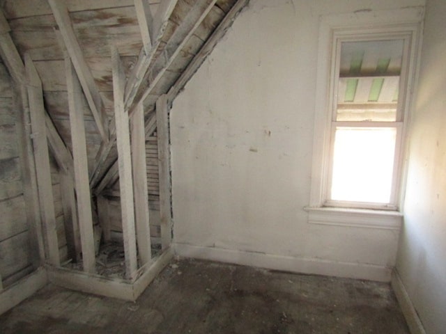 view of attic