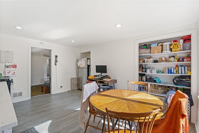 dining room featuring hardwood / wood-style floors