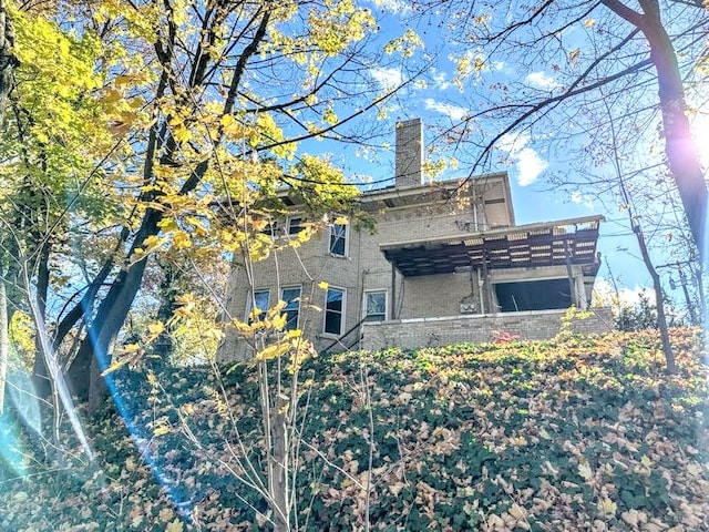 view of rear view of property