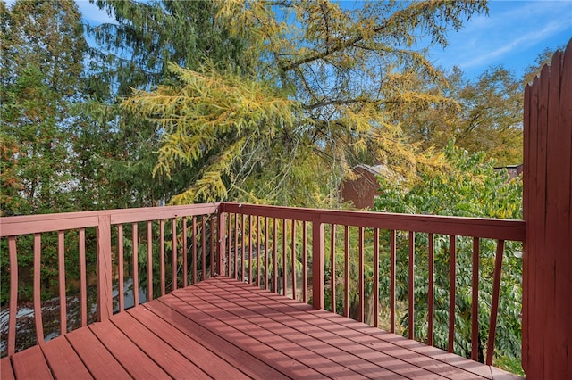 view of wooden terrace