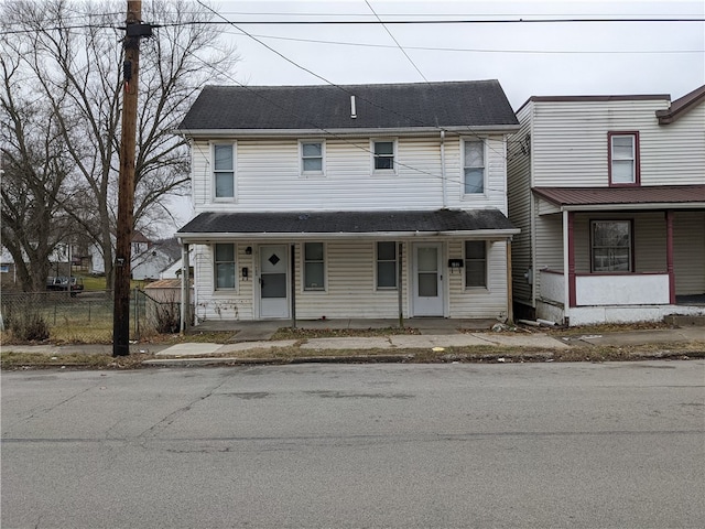 view of front facade featuring a porch