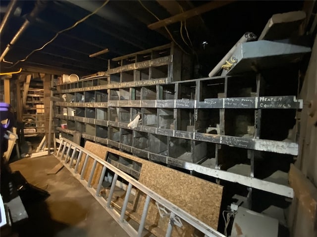 view of storage room