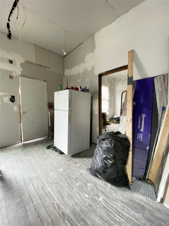 miscellaneous room featuring light hardwood / wood-style floors