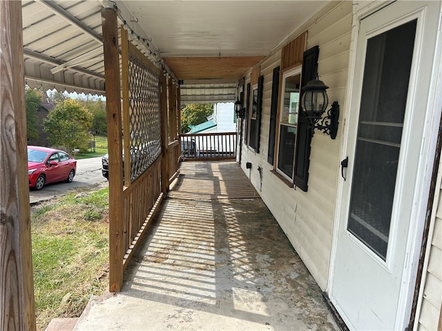 view of patio / terrace featuring a porch