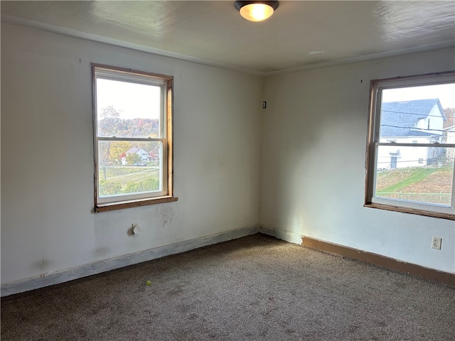 view of carpeted empty room