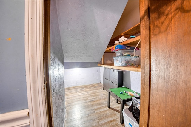 interior space featuring light wood-type flooring