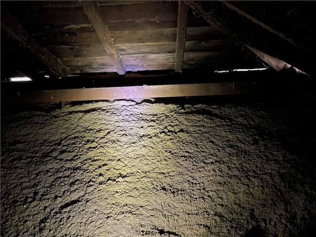 view of attic