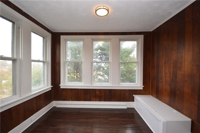 unfurnished sunroom featuring plenty of natural light