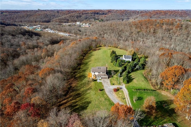 birds eye view of property