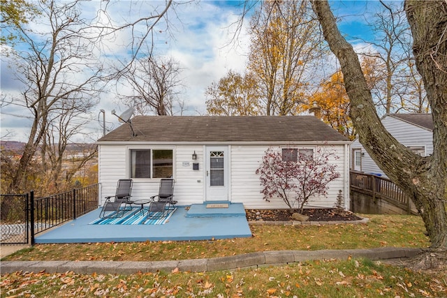 view of rear view of property