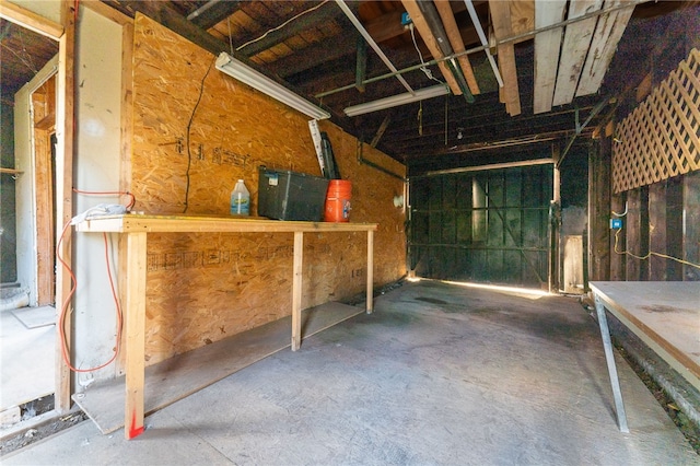 miscellaneous room featuring concrete floors