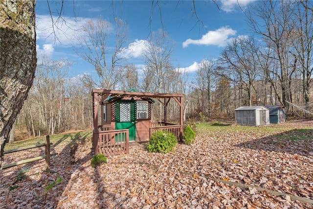 356 Stewarton Rd, Springfield Twp Fay, PA 15465 - view of yard with a storage unit