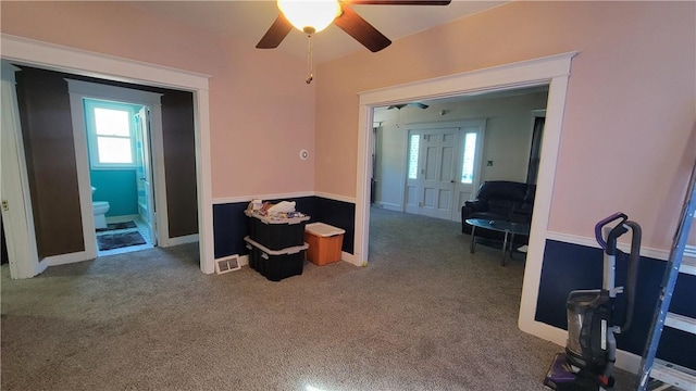 2601 Mount Royal Blvd, Shaler, PA 15116 - empty room featuring ceiling fan and carpet flooring