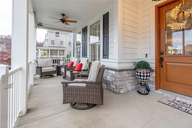 17 Carolina Ave, Oakmont, PA 15139 - porch with a ceiling fan