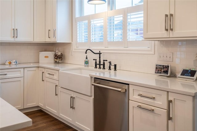 17 Carolina Ave, Oakmont, PA 15139 - kitchen with stainless steel dishwasher and white cabinetry