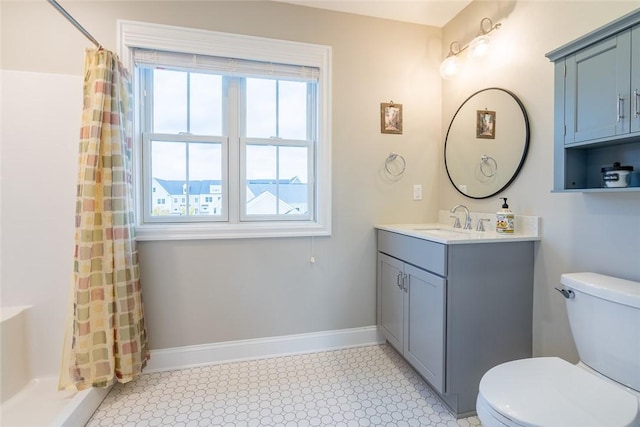 17 Carolina Ave, Oakmont, PA 15139 - bathroom with vanity, tile patterned floors, and curtained shower