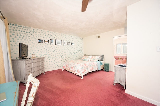 bedroom featuring carpet floors