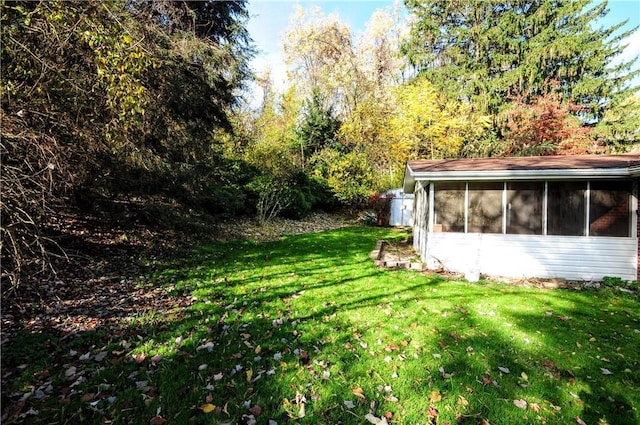 1011 Greenock Buena Vista Rd, Elizabeth Twp/Boro, PA 15135 - view of green lawn featuring a sunroom