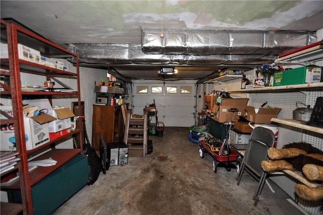 1011 Greenock Buena Vista Rd, Elizabeth Twp/Boro, PA 15135 - garage with a garage door opener and a workshop area