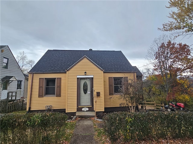 view of bungalow-style house