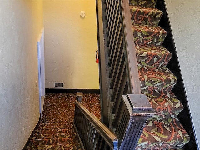 view of stairway