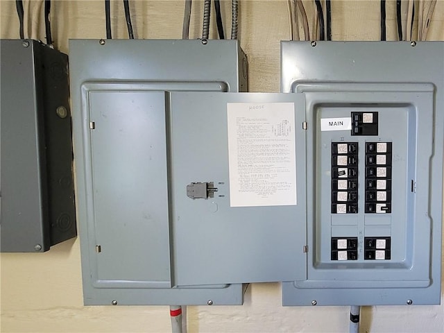 utility room featuring electric panel