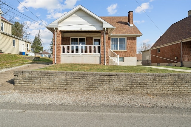 bungalow-style home featuring covered porch