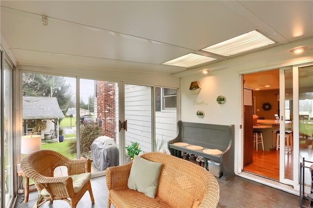 view of sunroom / solarium