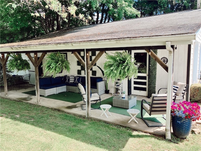 view of patio / terrace featuring outdoor lounge area