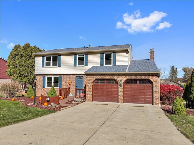 front facade featuring a garage