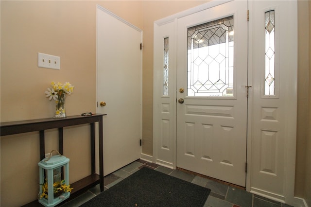 view of foyer entrance