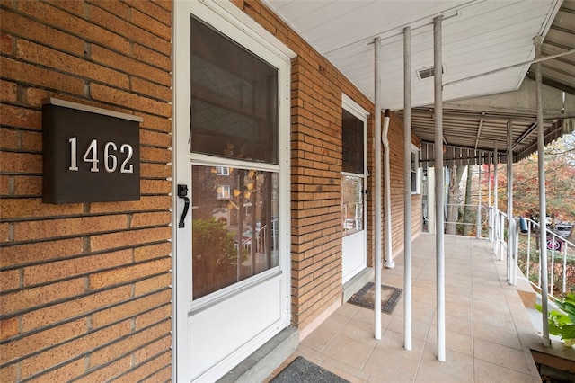 view of patio with covered porch