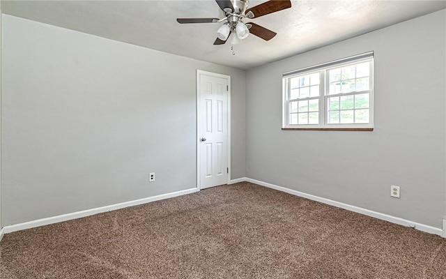 969 Kirsopp Ave, Banksville/Westwood, PA 15220 - empty room with carpet floors, baseboards, and ceiling fan
