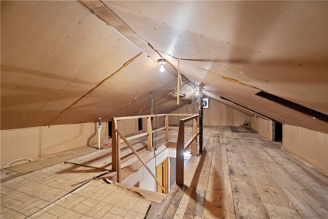 view of attic