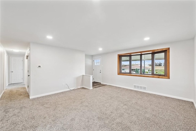 view of carpeted empty room