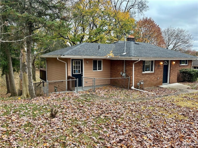 view of back of property