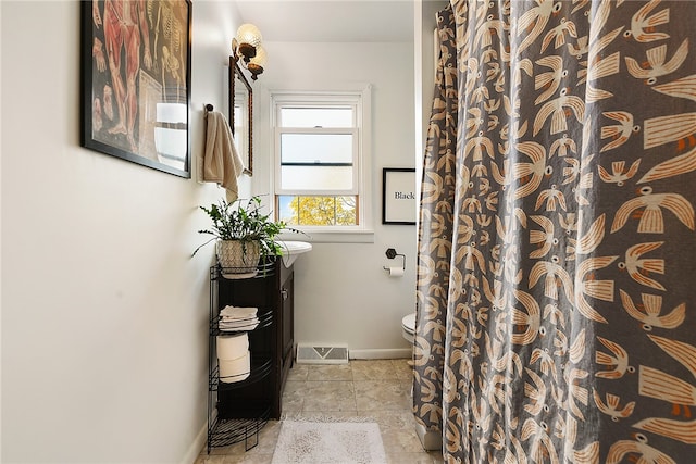 bathroom featuring tile patterned floors