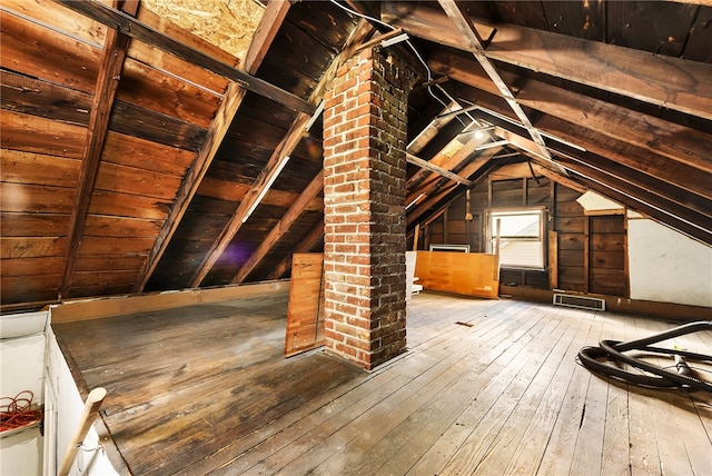 view of attic