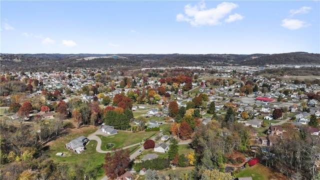 aerial view featuring a mountain view