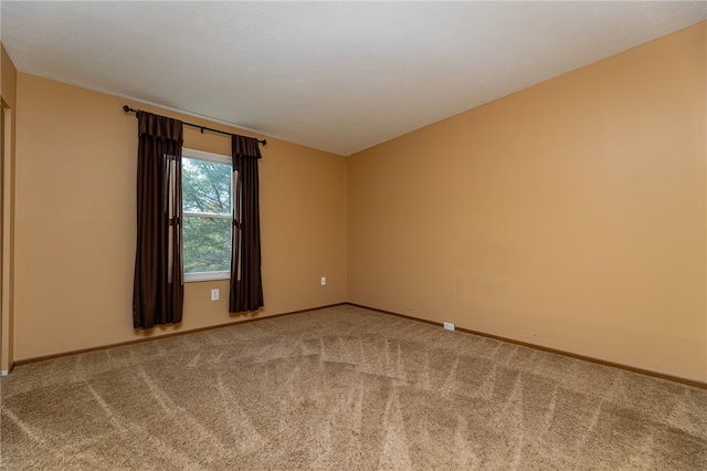 unfurnished room featuring carpet