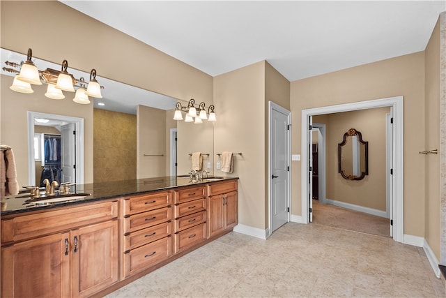 bathroom featuring vanity