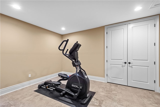 view of workout room