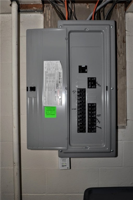 utility room with electric panel