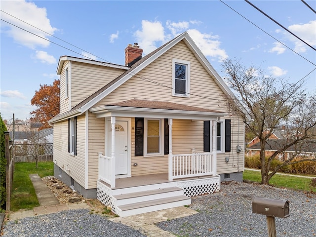 bungalow with covered porch