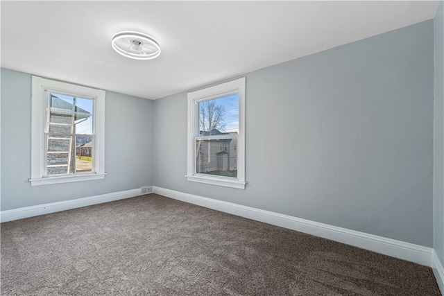 view of carpeted empty room