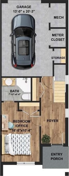 2130 Merriman Way S, Side, PA 15203 - home floor plan