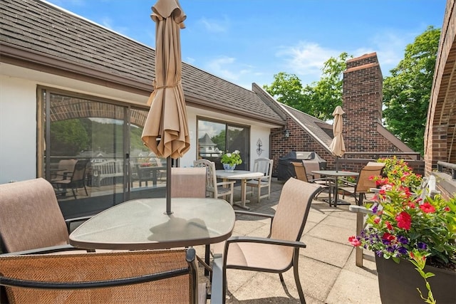 view of patio / terrace with area for grilling