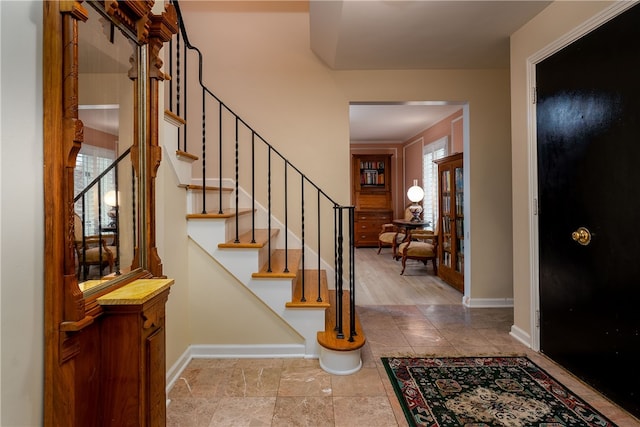 view of foyer entrance