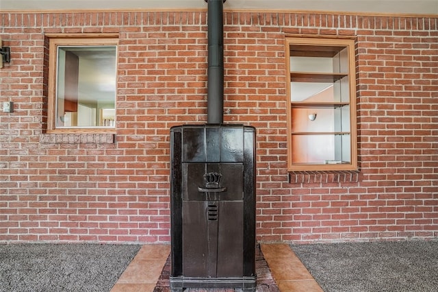 interior details with tile patterned floors